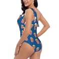 thumbnail image 4 of Honeii Cute Popcorn for women's one-piece swimsuit featuring a chic one-shoulder design experience elegance and style in the water-XX-Large, 4 of 6
