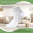 thumbnail image 2 of UNEEI Bamboo Viscose Diabetic Ankle Socks: Wide Calf Diabetic Socks with Seamless Toe - 6 Pairs Non Binding Neuropathy Socks for Women Men, Size 11-13, 2 of 7