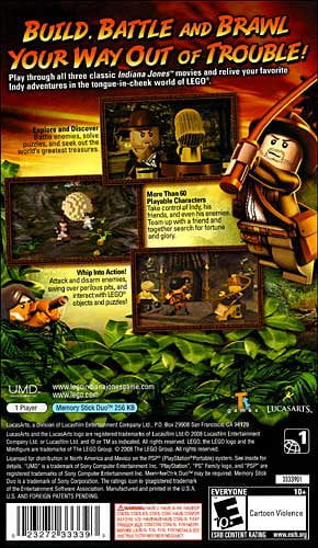Lego indiana jones the original adventures psp hotsell