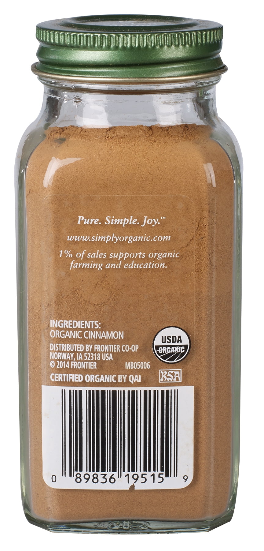 (6 Pack)Simply Organic Ceylon Cinnamon Ground Certified Organic, 2.08 oz.