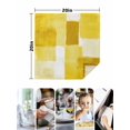 thumbnail image 4 of Yellow Geometric Cloth Napkins Set of 8 Reusable Dinner Napkins, Watercolor Ombre Modern Abstract Art Cocktail Napkin Washable Table Napkins for Wedding/Holiday Party/Baby Shower 20"x20", 4 of 7