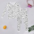 thumbnail image 1 of Girls DIY Doodle Pajama Set Hand Drawn Design Comfortable Elastic Waist Soft Loungewear For Spring And Summer Seasons, 1 of 2