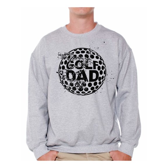 Awkward Styles Men's Golf Dad Graphic Sweatshirt Tops Black Golfing Sport Dad Golf Father's Day Gift