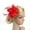A3 Red, variant on Fascinators Hat Women Cocktail Tea Party for Women Veil Fascinator Hat Flower Mesh Feathers Headwear Fascinator for Formal Events Pillbox Hat Kentucky Derby Hat Vintage Lace Headwear Red