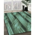 thumbnail image 2 of Ahgly Company Indoor Rectangle Patterned Mint Green Area Rugs, 8' x 12', 2 of 6