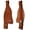 Dark Tan, variant on Horse Western Adult Tooled Brown Leather Replacement Saddle Fenders 5221LB