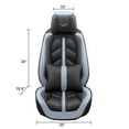 thumbnail image 5 of OTOEZ Universal 5D Luxury Leather Car Seat Cover Full Set, Fully Covered Front & Rear 5-Seat Protector, 5 of 11