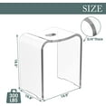thumbnail image 2 of Royalcraft Acrylic Shower Bench, Clear Shower Stool, Modern Shower Chair Bath Seat with Rounded Edge, 2 of 8