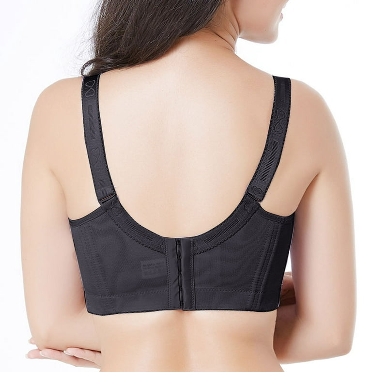 Bras For Women Full Coverage Full Cup Thin Underwear Plus Size Five  Wireless Sports Lace Cover Cup Large Size Vest F Sports Bra 34/75C