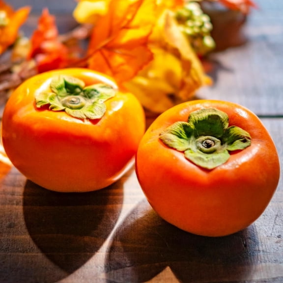 Potted Persimmon Tree Live Plant 1 Year Old Seedling, 812 Inches Tall in Quart Pot, Hardy Fruit Tree for Outdoor Spring Planting