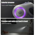 thumbnail image 3 of Light Up Dog Leash, Automatic Retractable Pet Leash, Pet Leash With Non-slip Handle For Pets Purple 9.8 Feet, 3 of 5