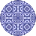 thumbnail image 1 of Ahgly Company Indoor Round Patterned Royal Blue Area Rugs, 6' Round, 1 of 6