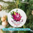 thumbnail image 2 of Pitaya Dragon Fruit Lover Ceramic Ornament - Customized Name Christmas Tree Gift for Boys, Girls, Besties, 2 of 6