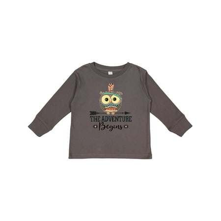 

Inktastic Baby Owl Adventure Begins Tribal Boys or Girls Long Sleeve Toddler T-Shirt