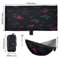 thumbnail image 2 of Hanging Hammock Portable Travel Camping For Outdooor Beach Camping Hiking Gradient Butterflies, 2 of 8