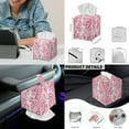 thumbnail image 7 of ZIATUBLES Axolotl Pink Flower 5 PCS Office Chair Cover Set Includes High Back Chair Stretch Slipcover with Armrest Cover, Tissue Box Organizer and 5 Compartments Remote Control Holder, S, 7 of 7