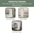 thumbnail image 5 of Convenience Concepts Northfield Admiral C End Table, White Faux Marble, 5 of 7