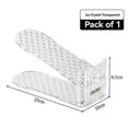 thumbnail image 4 of Shoe Slots Organizer, Adjustable Level Shoe Rack, Space-saving Stackers For Pairs Of Shoes (clear, 3 Pack) A, 4 of 5