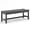 Grey, variant on BouPower Outdoor Backless Bench with Curved Seat, HDPE 2 Person Garden Bench, Weatherproof Patio Bench with Woodgrain Finish, 800 Lb Capacity for Porch, Park, Entryway, Backyard, Balcony