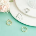 thumbnail image 4 of 4 Pcs 4 Styles Brass Finger Nail Rings Metal Nail Ring Charms Finger Nail Tip Claw Rings Fashion Women Fingernail Ring for Weddings Dance Parties and Appointments Making DIY, 4 of 5