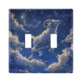 thumbnail image 2 of 3 Gang Light Switch Cover Plate Cute Sheep in Sky Wall Plate Decorate Electrical Outlet Cover Plates 4.56”x4.48”, 2 of 8