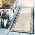 thumbnail image 2 of Safavieh Courtyard Gaus Oriental Indoor/Outdoor Runner Rug, Sand/Black, 2'3" x 12', 2 of 12