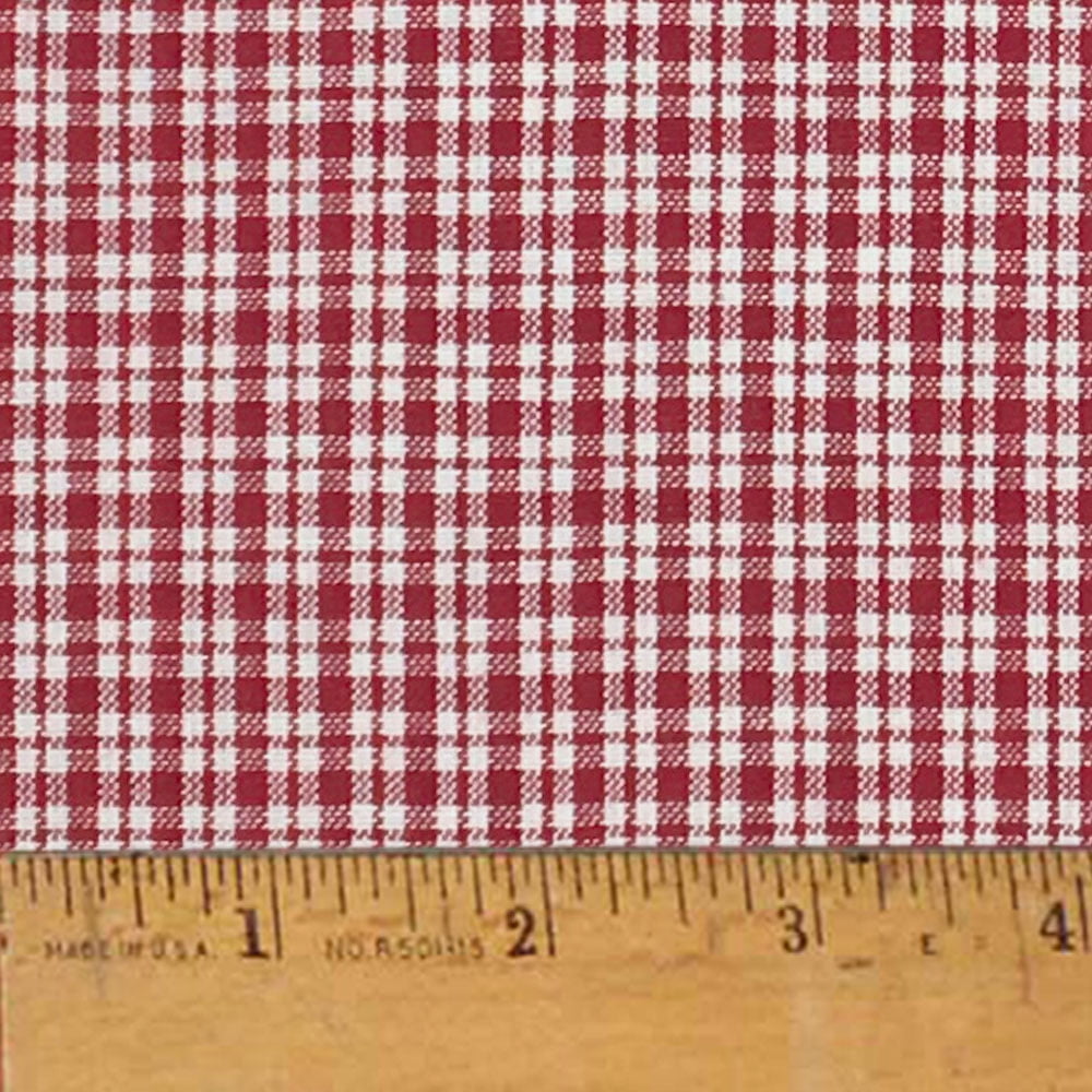 Liberty Red 2 Plaid Christmas Homespun Cotton Fabric Sold by the Yard ...
