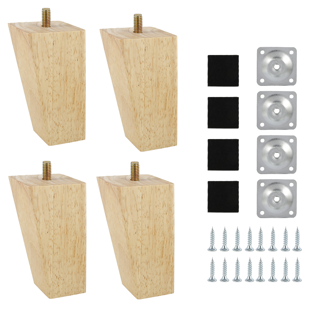 HOTBEST 4Pcs Nordic Sofa Coffee Table Furniture Feet 4/6/8 Inch Height