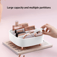thumbnail image 4 of Organizador de maquillaje, paleta de 4 espacios, paleta de sombra de ojos, soporte de almacenamiento de cosméticos para tocador de baño y dormitorio, 4 of 5