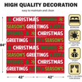 thumbnail image 3 of Grinchmas Window Curtain Red and Green Christmas Print Curtains for Living Room Winter Xmas Curtains Holiday Decor Rod Pocket Darkening Drapes for Bedroom 84 in x 84 in, 3 of 6
