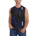 thumbnail image 3 of Uemuo Physical Formulas Pattern Men's Sleeveless T-Shirt,Muscle Athletic Tank Top, Moisture-wicking Quick-dry Breathable Classic Tee Top for Gym Run Outdoor Sports-Small, 3 of 8