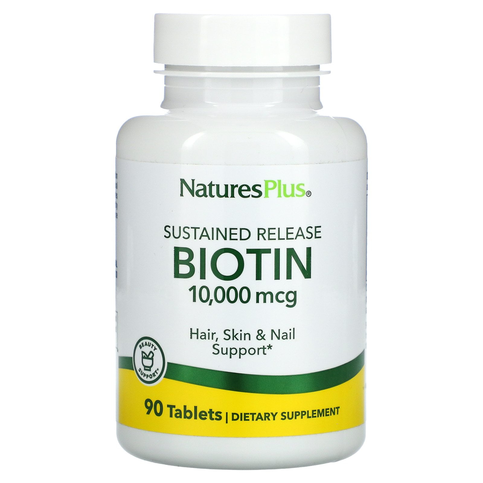 Nature's Plus Biotin, Sustained Release, 10,000 mcg, 90 Tablets