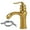 golden, variant on All Copper Faucet Bathroom Basin Faucet Bathroom Hot And Cold Water Table Basin Faucet - golden