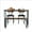 4 Piece Dining Table Sets - Brown, variant on Dining Table Set for 4, Modern Dining Room Set with 2 Chairs and Bench, Multifunction Kitchen Table and Chairs Set for Home Restaurant Pub, Brown