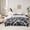 White Black, variant on jejeloiu Stripes Lines Circle 7-Piece Twin Bedding Sets,Cyan White Bedding Comforter Set For Teens Kids Reversible