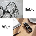 24Pcs Leather Cord Organizer,Reusable Appliance Cord Wrap for Charging ...