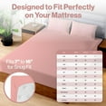 thumbnail image 2 of Superity Linen Fitted Sheet - 100% Cotton RV Size Mattress Cover - Soft, Smooth, and Comfortable - 200 Thread Count - Bed Sheet Stretches to 14 inches for Snug Fit., 2 of 10