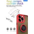 thumbnail image 3 of is specially designed for iPhone 13 Pro Anti-fall,anti-fingerprint, built-in 360° rotating ring bracket solid and durable magnetic car phone case, suitable for iPhone 13 Pro 6.1inches Women-Red, 3 of 11