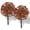 Dark red/orange*2, variant on 1 Pack Fall Topiary Balls, Artificial Fall Flowers for Outdoors with Ground Stakes, 22 inch UV Resistant Faux Autumn Plants for Porch Planters, Garden Yard Decor