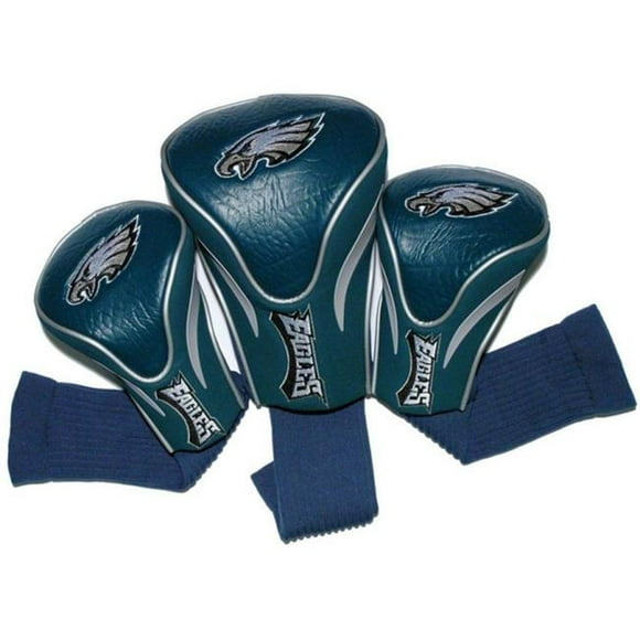 Team Golf 32294 Philadelphia Eagles 3 Pack Contour Fit Headcover