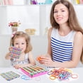 thumbnail image 2 of JUGAAD LIFE Weaving Loom Kit Toys for Kids and Adults, 108 PCS DIY Potholder Loops Arts and Crafts for Girls 6 7 8 9 10, Pot Holder Loom Knitting Kits, Birthday Gifts for Boys, 2 of 9