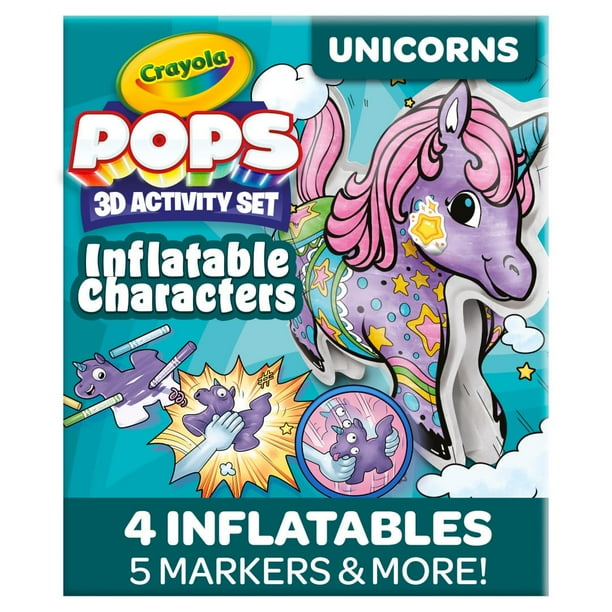 Set para colorear con personajes inflables Crayola Pops para niños de 5 a 8 años