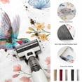 thumbnail image 5 of Area Rugs 4'x6'. Spring Hummingbird Carpet Runner Indoor Outdoor Rugs Home Decor Aesthetic, Cherry Floral Butterflies Botanical Non Slip Mats Washable Accent Rug for Living Room Bedroom, 5 of 8