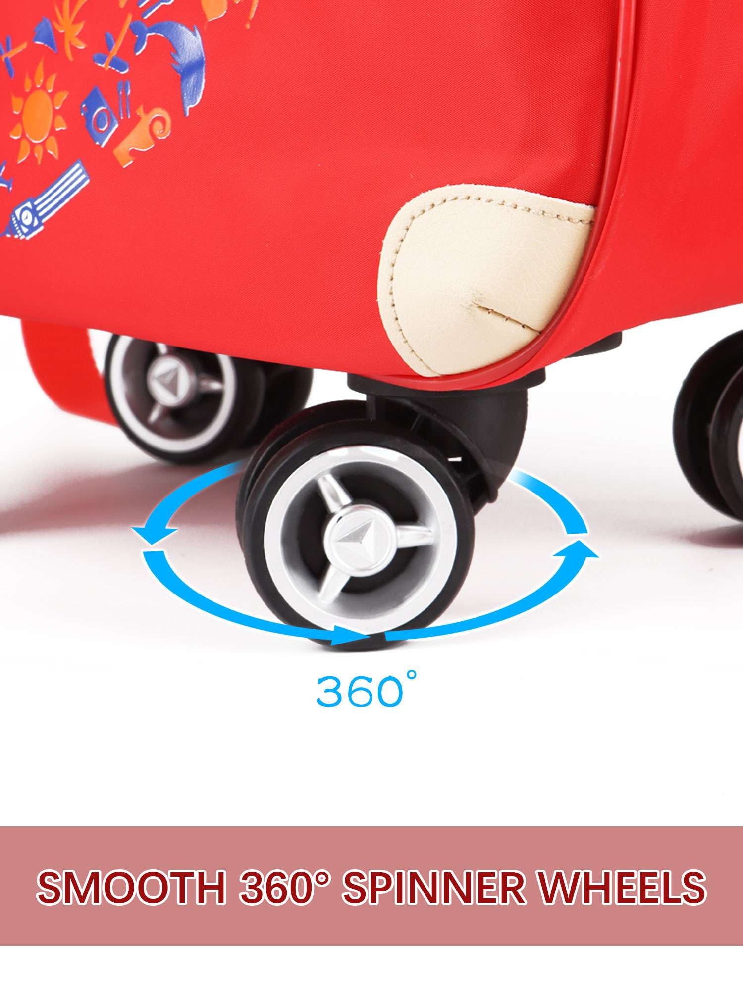 PULLIMORE 2PCS Carry-On Luggage Set 360° Spinner 4-Wheels，for Travel,Vacation,Camping,Business Trip (Blue)