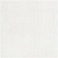 thumbnail image 7 of Unique Loom Davos Shag Collection Area Rug - Solid (3' 1" Square White/Ivory), 7 of 7