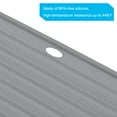 thumbnail image 4 of Uxcell Silicone Dish Drying Mat, 12" x 9" Reusable Sink Drain Pad for Kitchen Counter, Fridge, Drawer - Gray, 4 of 5