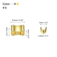 thumbnail image 2 of Uxcell 30 Sets Zipper Slider Retainers, #8 Top Stoppers & Bottom Stops for Zippers Replacing (3Colors), 2 of 6