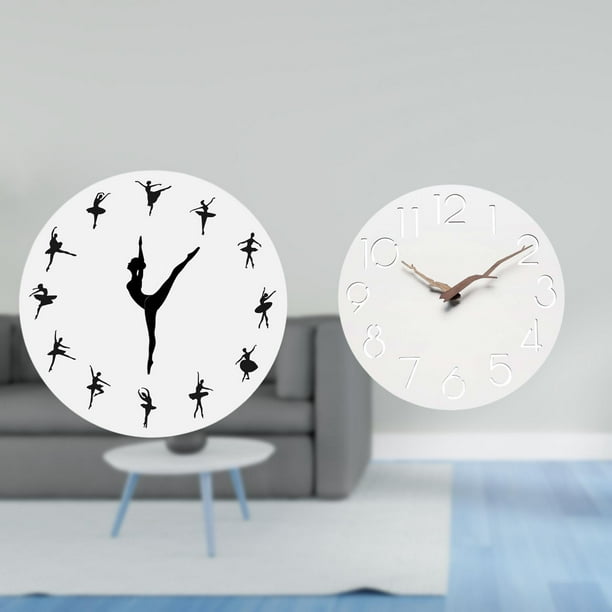 Reloj de pared,Reloj de pared con bailarina,reloj decorativo