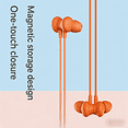 thumbnail image 5 of YingFit Orange Neckband Bluetooth Headphones, IPX4 Sweatproof Wireless In-Ear Earbuds with LED Battery Display, for Sports, Work, Travel, Gaming & Clear Hands-Free Calls, 5 of 10