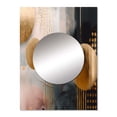 thumbnail image 2 of Designart "Marble Energy Metallic Circles III" Abstract Marble Mirror Wall Decor - Modern Gold Abstract Large Mirror For Wall Art Decor - 32" x 24" Inch, 2 of 5